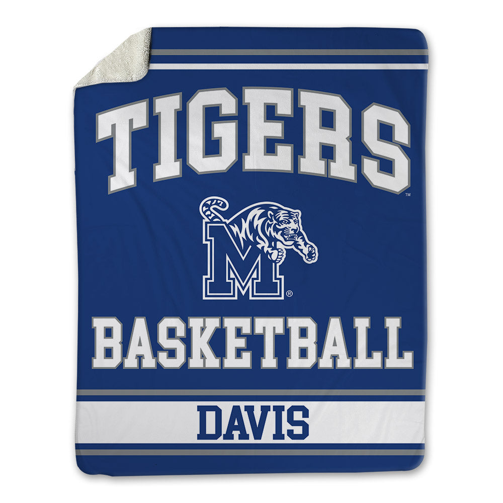 Memphis - NCAA Men's Basketball : Zach Davis - Blanket-0