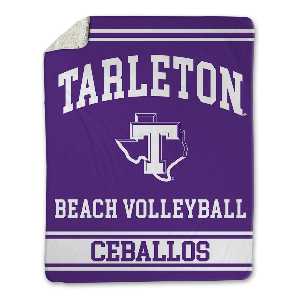 Tarleton State - NCAA Beach Volleyball : Candace Ceballos - Blanket-0