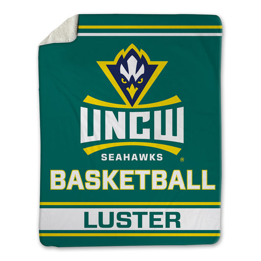 UNC Wilmington - NCAA Men's Basketball : Cj Luster - Blanket-0