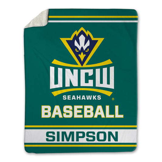 UNC Wilmington - NCAA Baseball : Micah Simpson - Blanket-0