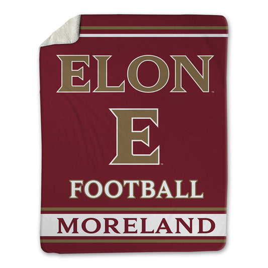 Elon - NCAA Football : Owen Moreland - Blanket-0