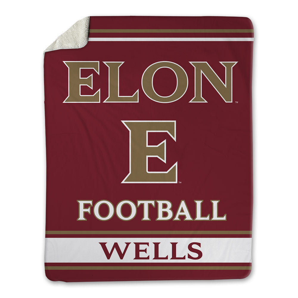 Elon - NCAA Football : Eli Wells - Blanket-0