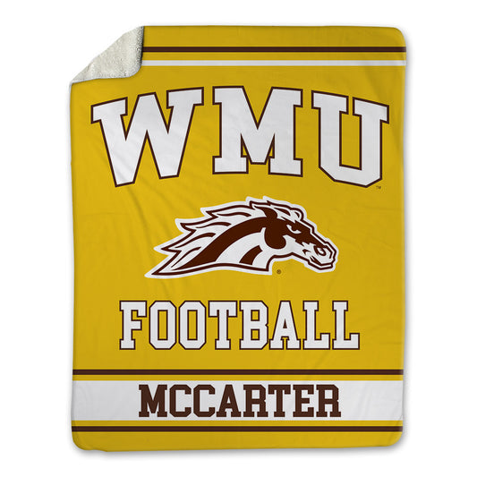 Western Michigan - NCAA Football : Jermar McCarter - Blanket-0
