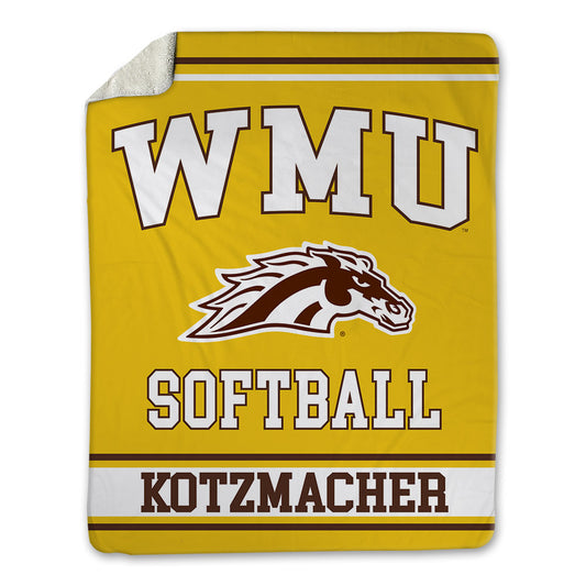 Western Michigan - NCAA Softball : Kendall Kotzmacher - Blanket-0