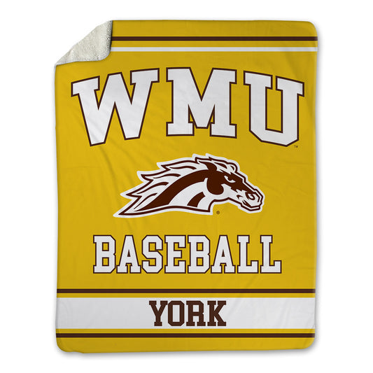Western Michigan - NCAA Baseball : Chris York - Blanket-0