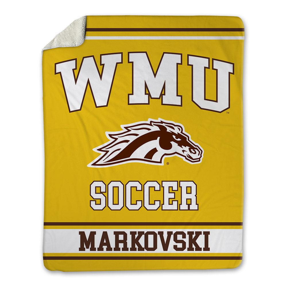 Western Michigan - NCAA Men's Soccer : Alek Markovski - Blanket-0