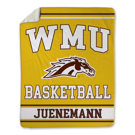Western Michigan - NCAA Men's Basketball : Janis Juenemann - Blanket-0