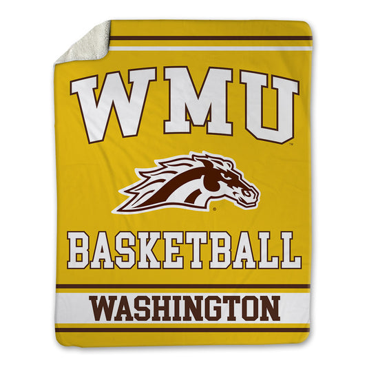 Western Michigan - NCAA Men's Basketball : Jaylen Washington - Blanket-0