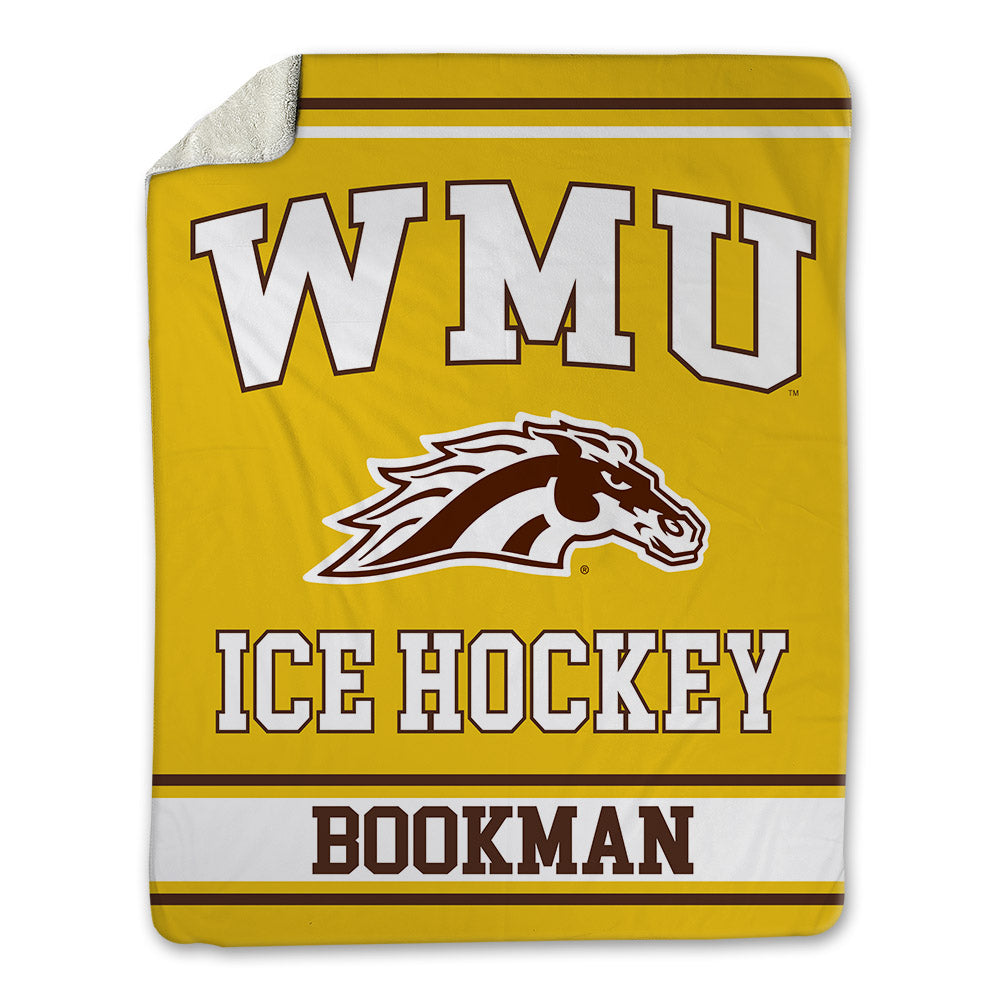 Western Michigan - NCAA Men's Ice Hockey : Zach Bookman - Blanket-0