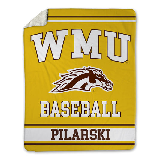 Western Michigan - NCAA Baseball : Mason Pilarski - Blanket-0