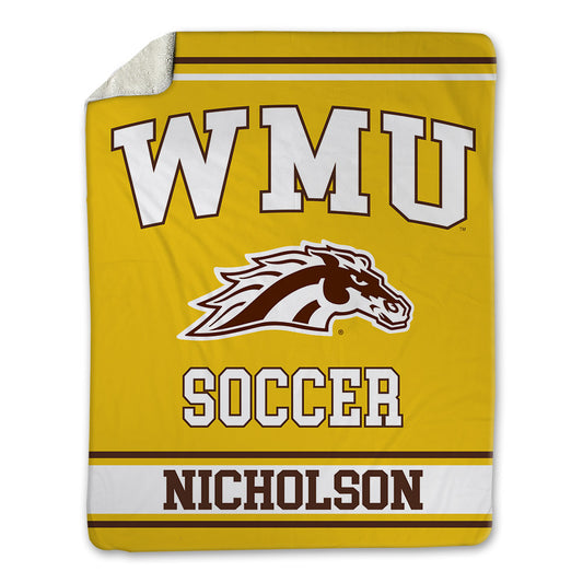 Western Michigan - NCAA Men's Soccer : Joshua Nicholson - Blanket-0