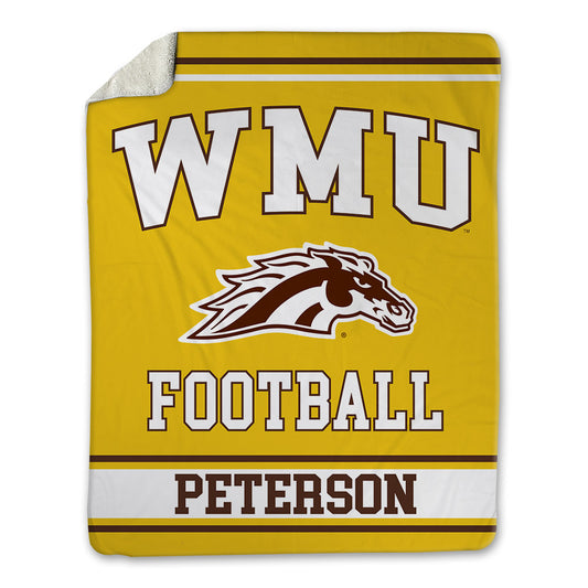 Western Michigan - NCAA Football : Will Peterson - Blanket-0