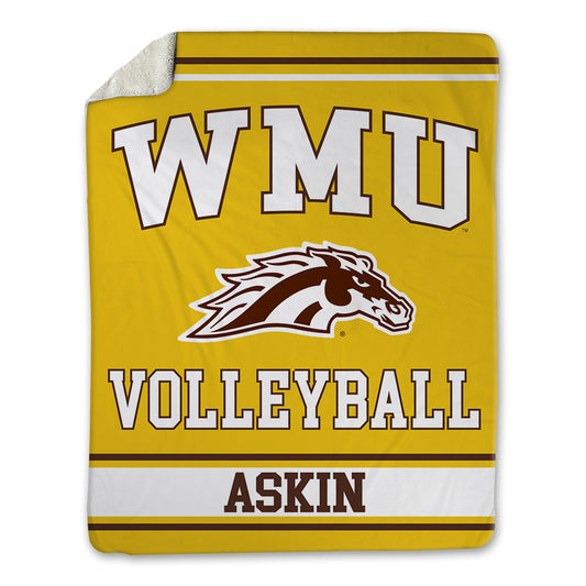 Western Michigan - NCAA Women's Volleyball : Ella Askin - Blanket-0