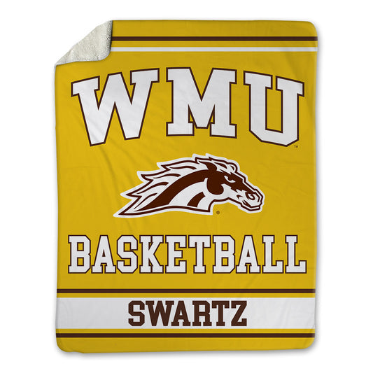 Western Michigan - NCAA Men's Basketball : Brady Swartz - Blanket-0