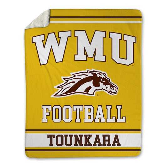 Western Michigan - NCAA Football : Ahmed Tounkara - Blanket-0