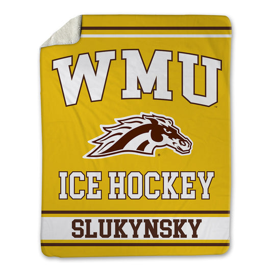 Western Michigan - NCAA Men's Ice Hockey : Grant Slukynsky - Blanket-0