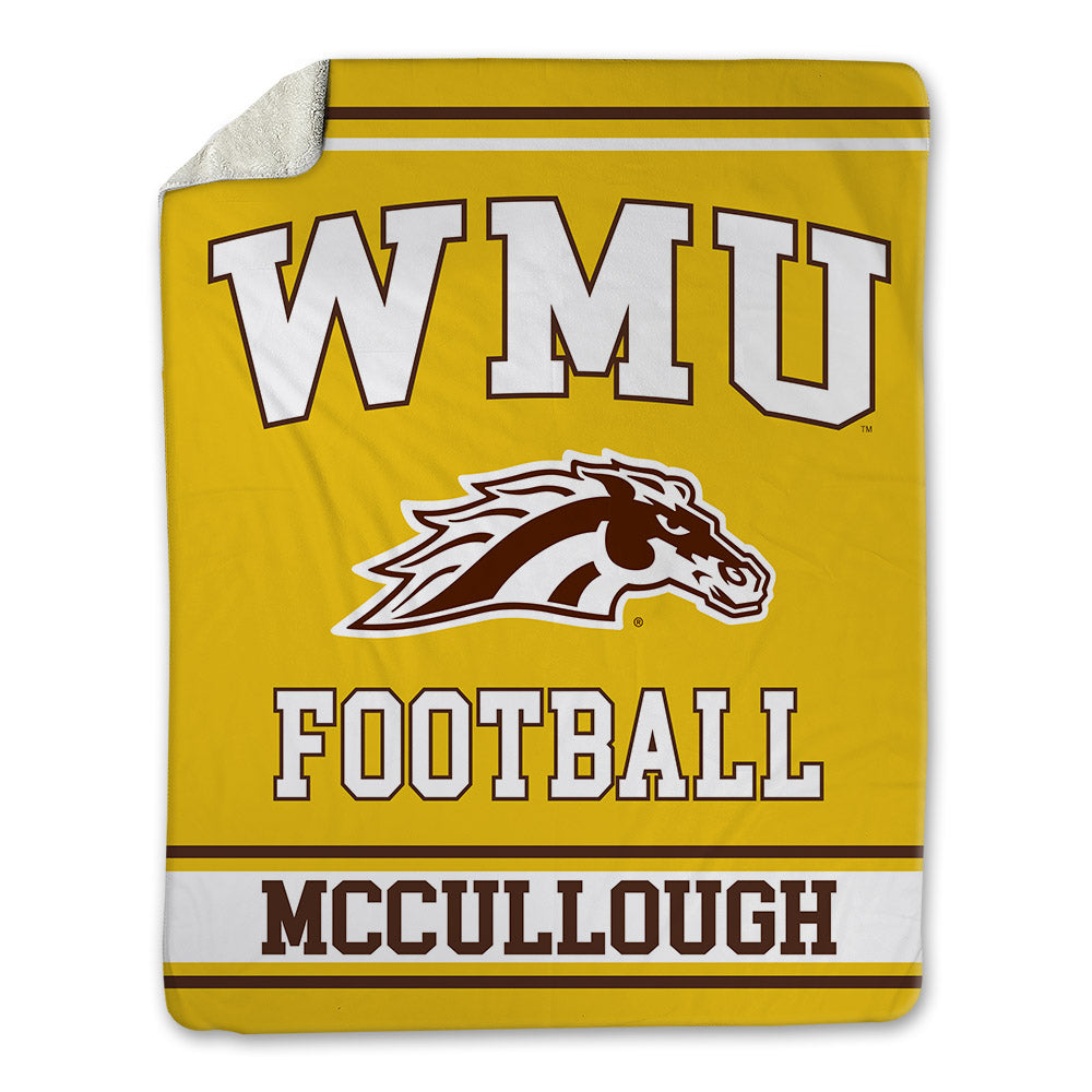Western Michigan - NCAA Football : Daeh McCullough - Blanket-0