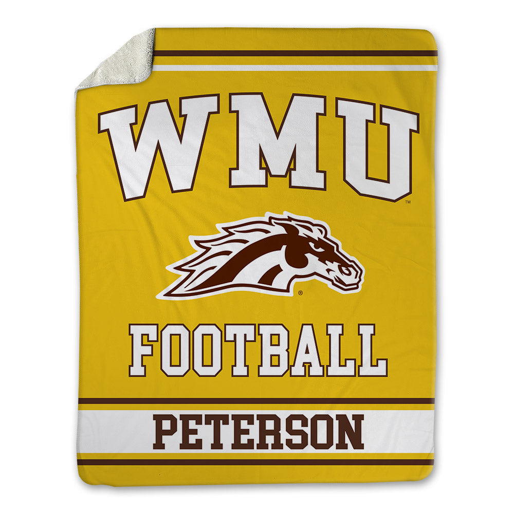 Western Michigan - NCAA Football : Will Peterson - Blanket-0