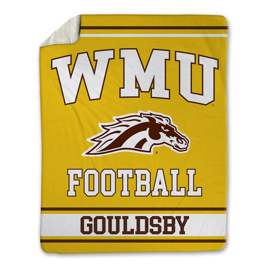 Western Michigan - NCAA Football : Kordell Gouldsby - Blanket-0