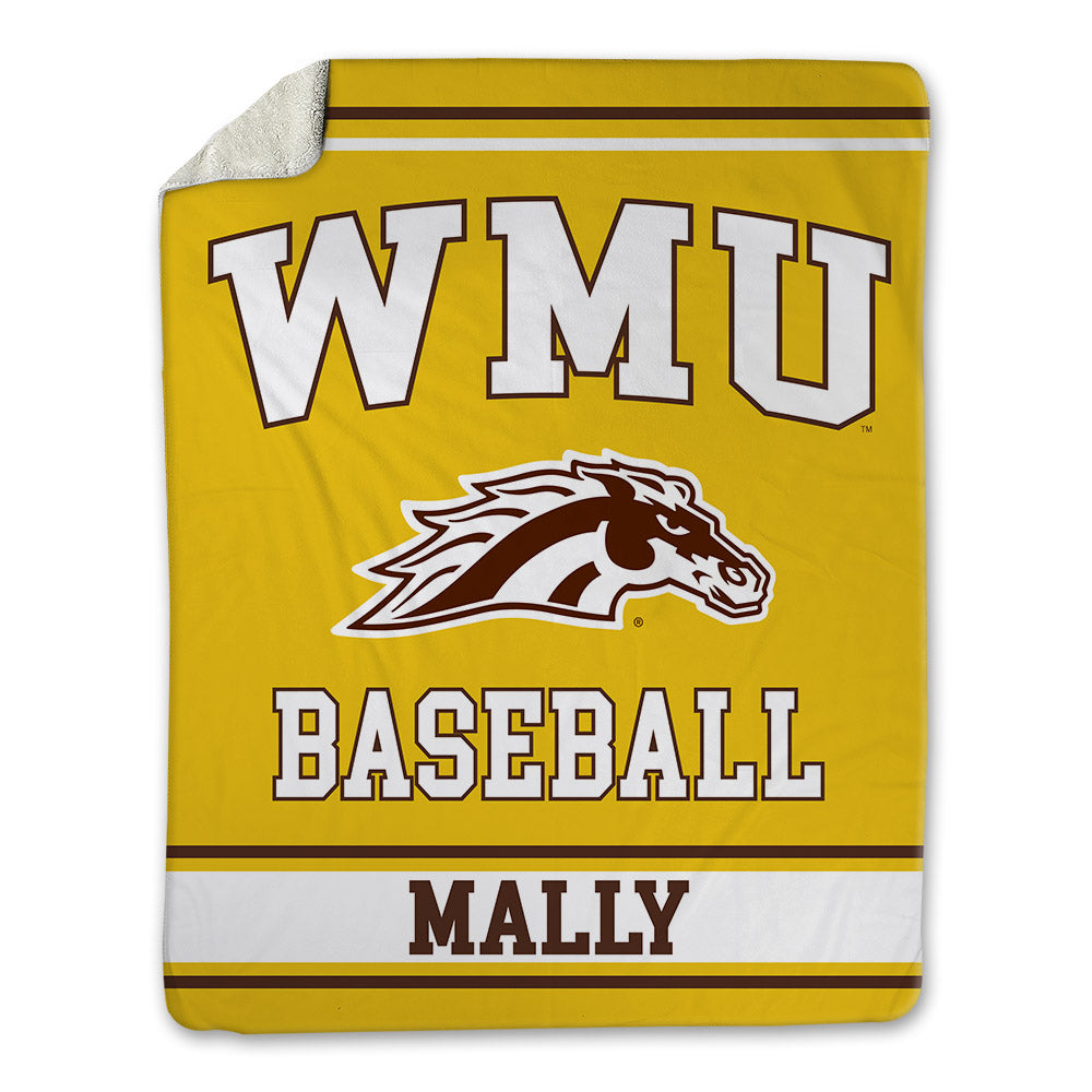 Western Michigan - NCAA Baseball : Tanner Mally - Blanket-0