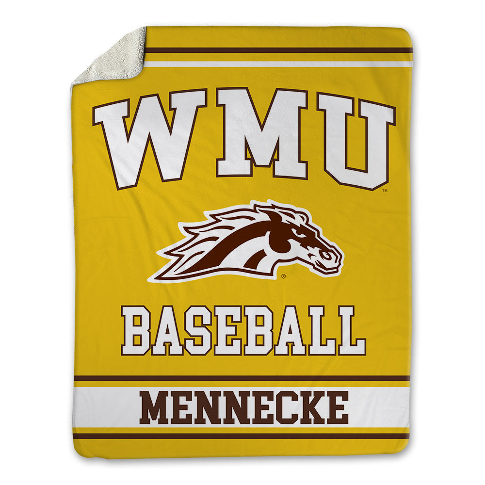 Western Michigan - NCAA Baseball : Mark Mennecke - Blanket-0