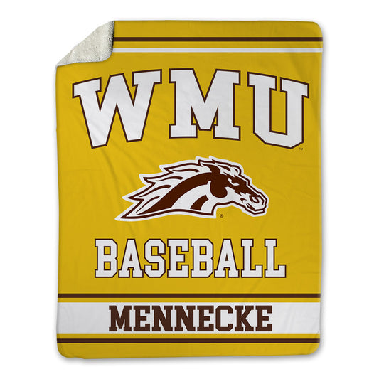 Western Michigan - NCAA Baseball : Mark Mennecke - Blanket-0