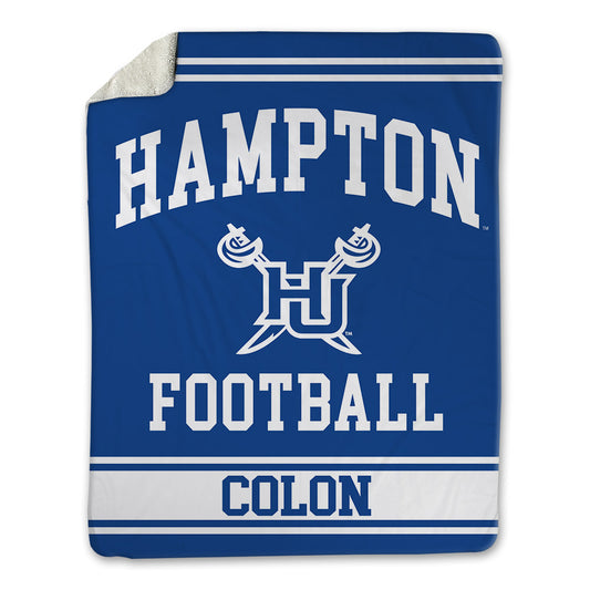 Hampton - NCAA Football : Noah Colon - Blanket-0