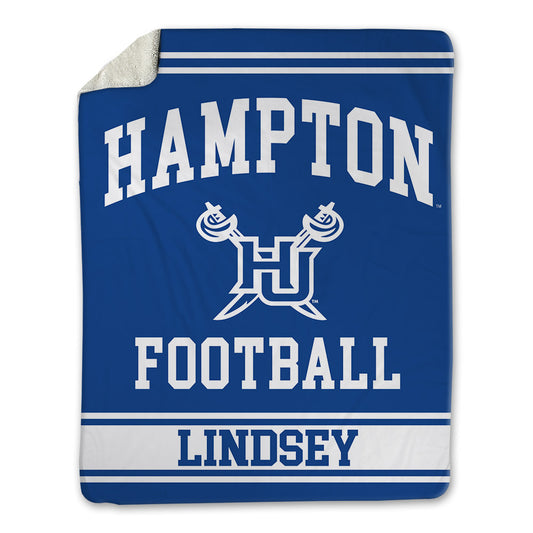 Hampton - NCAA Football : JaSean Lindsey - Blanket-0