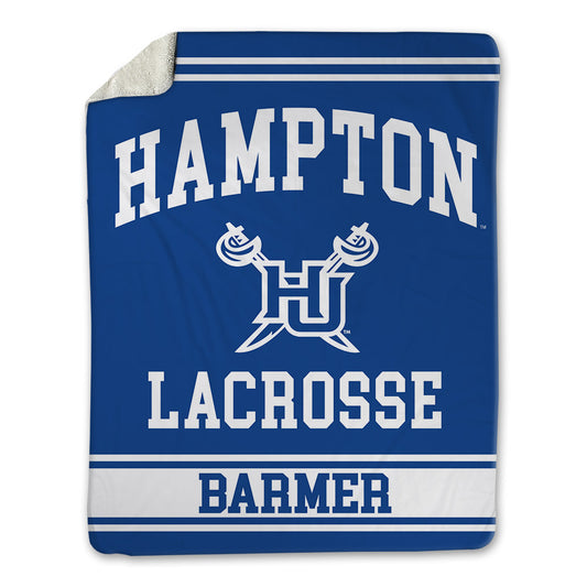 Hampton - NCAA Men's Lacrosse : Athan Barmer - Blanket-0