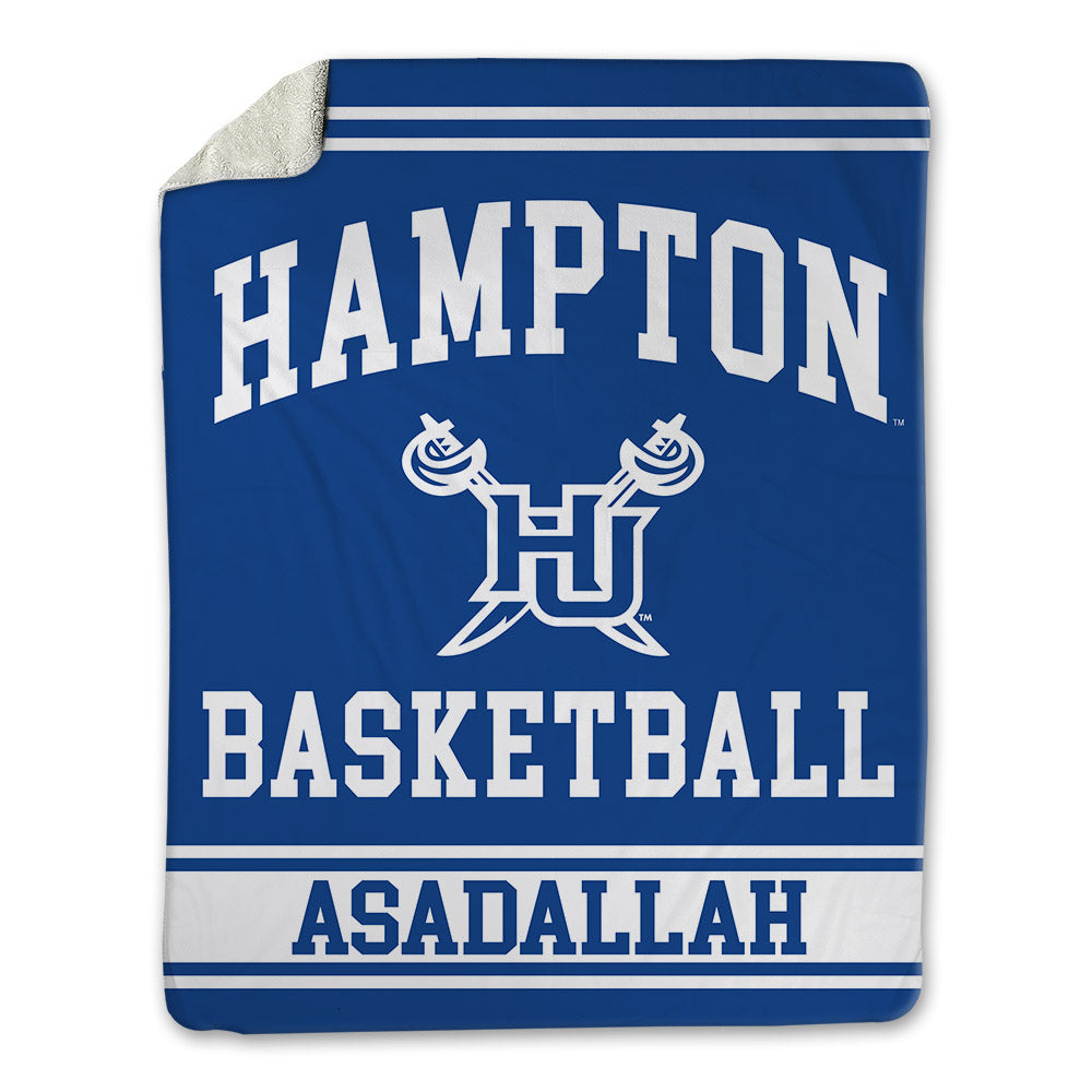 Hampton - NCAA Men's Basketball : Hamza Asadallah - Blanket-0