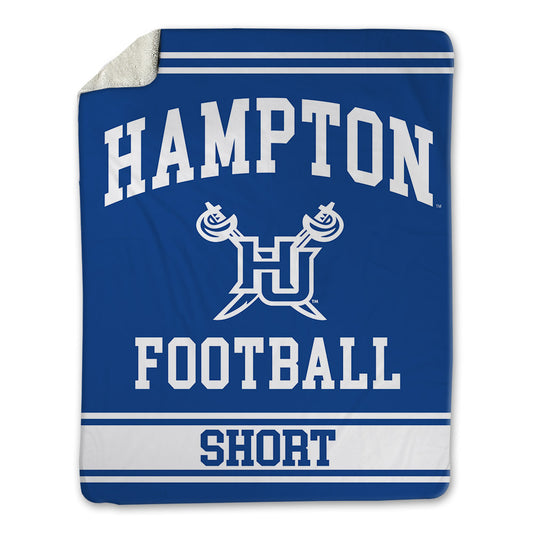 Hampton - NCAA Football : Damon Short - Blanket-0