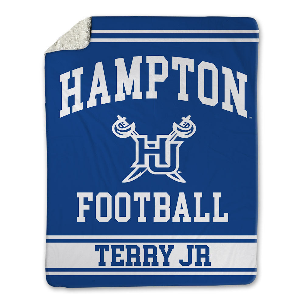 Hampton - NCAA Football : Samuel Terry Jr - Blanket-0