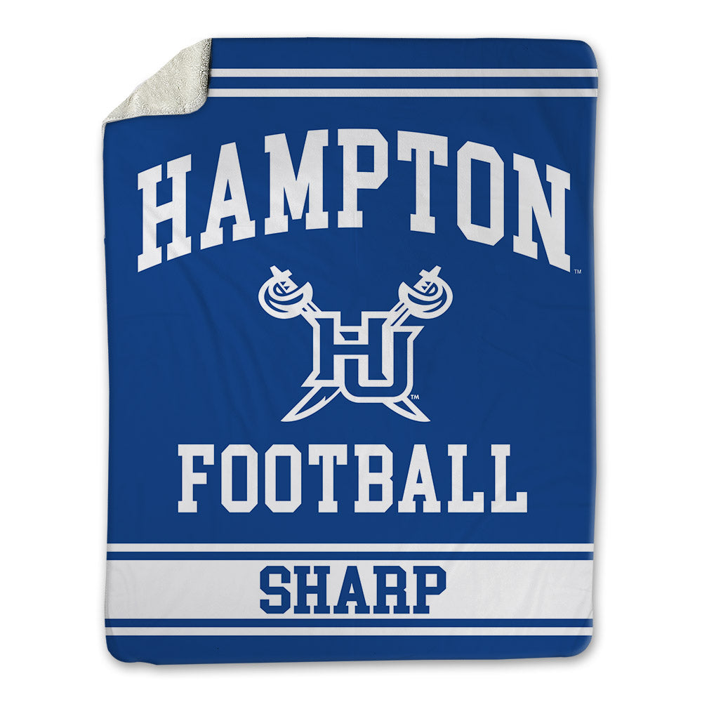 Hampton - NCAA Football : Larrell Sharp - Blanket-0