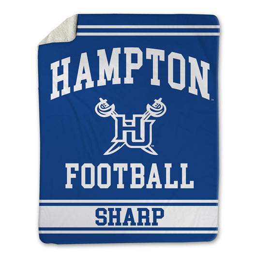 Hampton - NCAA Football : Larrell Sharp - Blanket-0