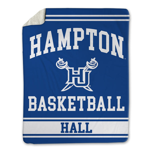 Hampton - NCAA Women's Basketball : Kennedy Hall - Blanket-0