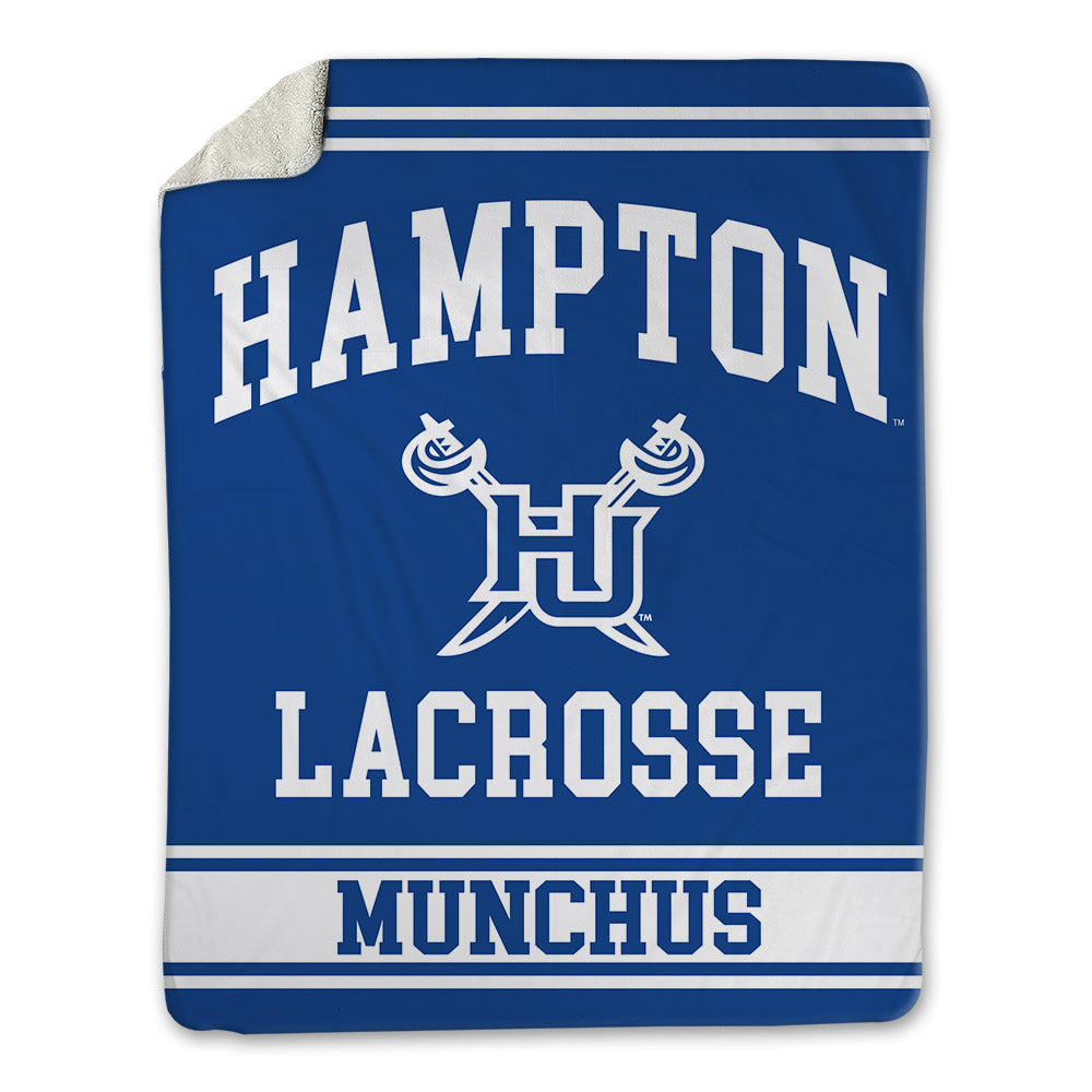 Hampton - NCAA Men's Lacrosse : Davis Munchus - Blanket-0