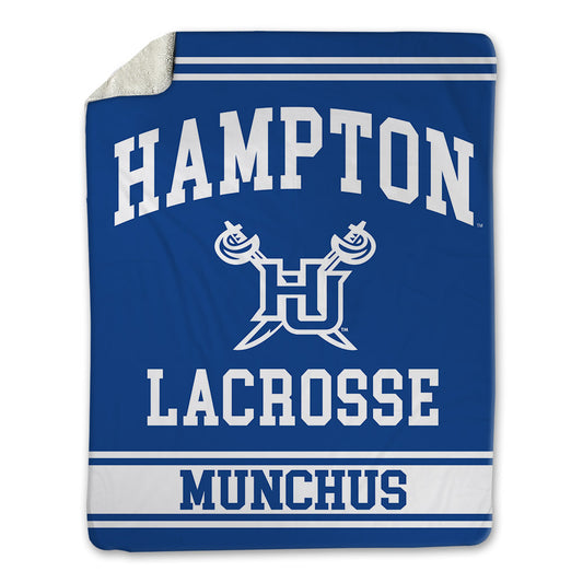 Hampton - NCAA Men's Lacrosse : Davis Munchus - Blanket-0