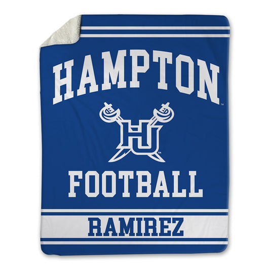 Hampton - NCAA Football : Bryan Ramirez - Blanket-0