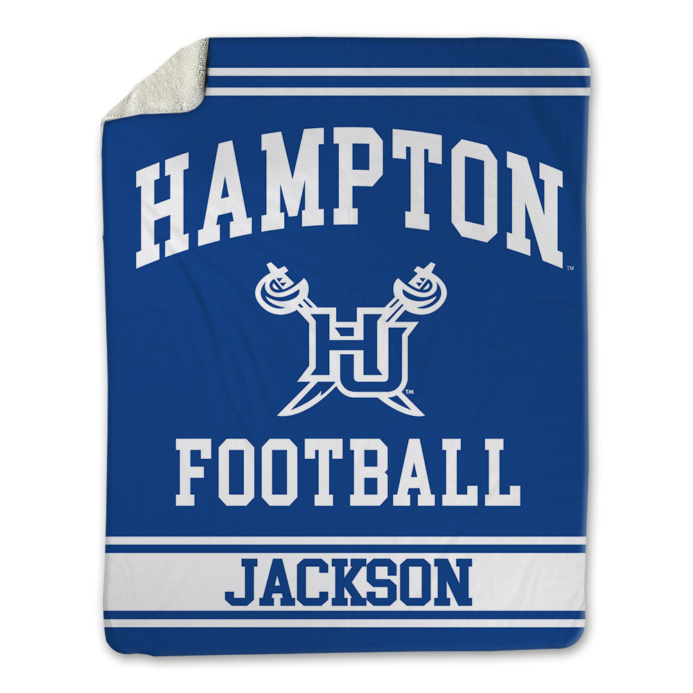 Hampton - NCAA Football : Collen Jackson - Blanket-0
