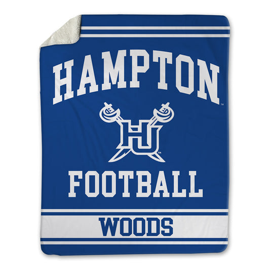 Hampton - NCAA Football : Jalen Woods - Blanket-0