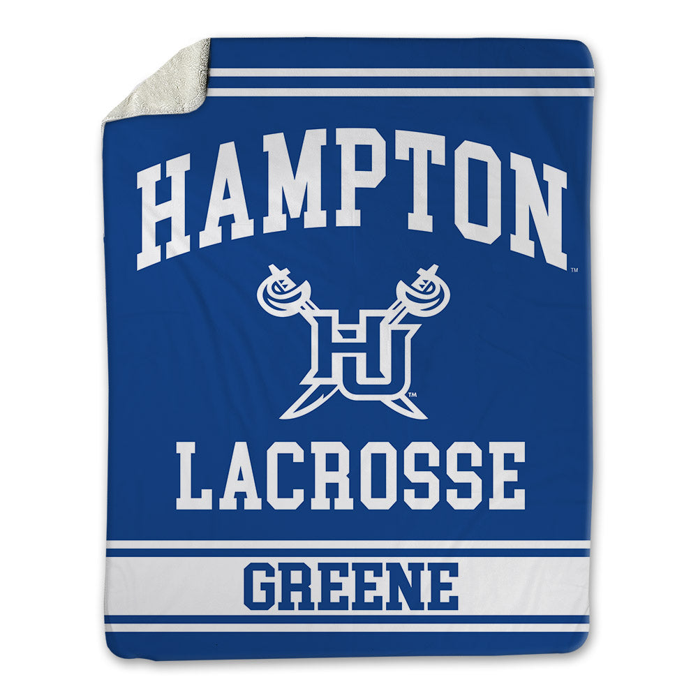 Hampton - NCAA Men's Lacrosse : James Greene - Blanket-0