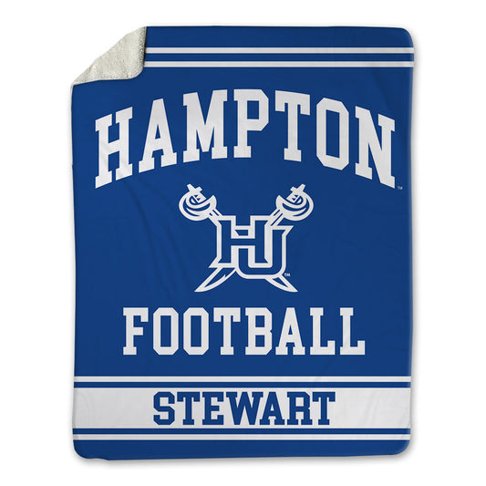 Hampton - NCAA Football : Damaurius Stewart - Blanket-0
