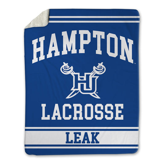Hampton - NCAA Men's Lacrosse : Emerii Leak - Blanket-0