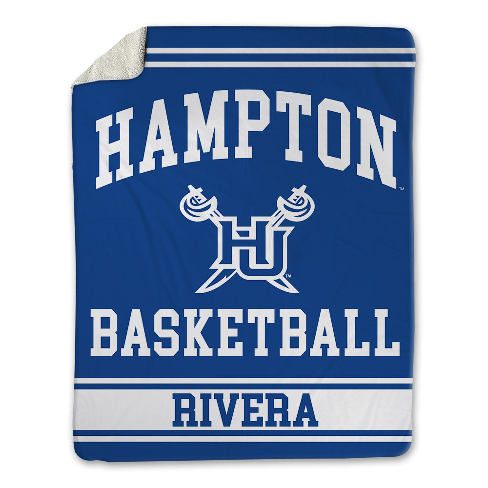 Hampton - NCAA Women's Basketball : Nilah Rivera - Blanket-0
