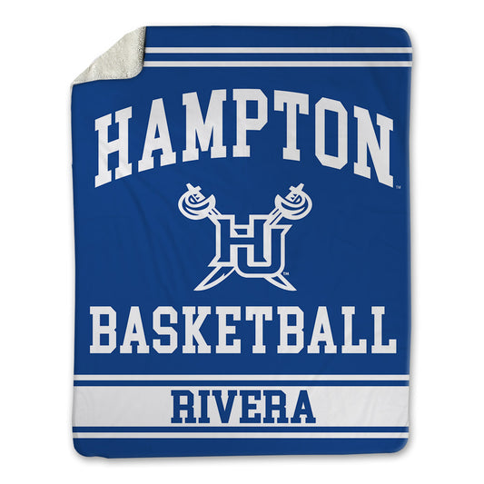 Hampton - NCAA Women's Basketball : Nilah Rivera - Blanket-0