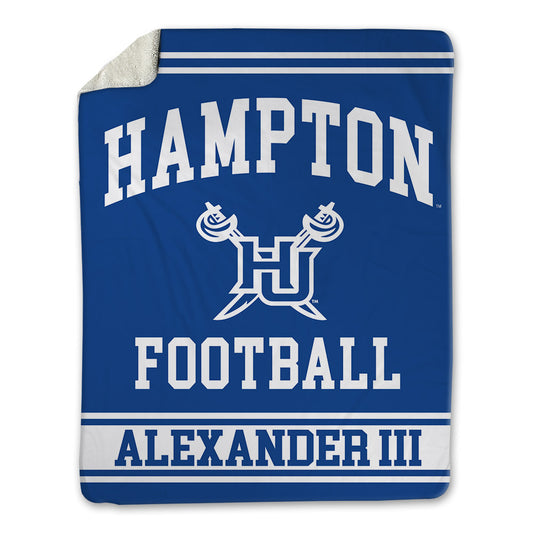 Hampton - NCAA Football : Willis Alexander III - Blanket-0