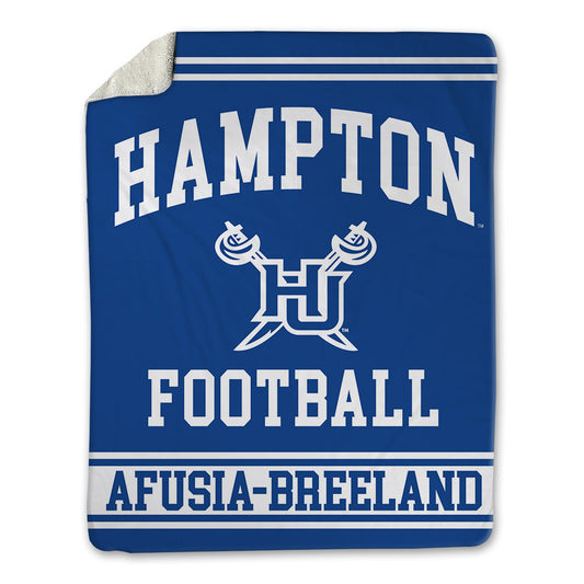 Hampton - NCAA Football : Kaisarra Afusia-Breeland - Blanket-0