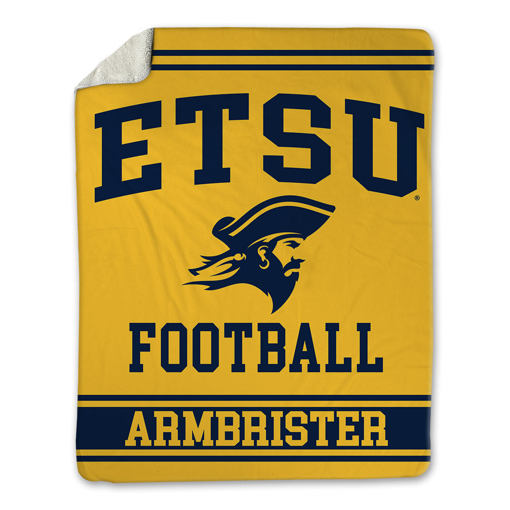 East Tennessee State - NCAA Football : Drew Armbrister - Blanket-0