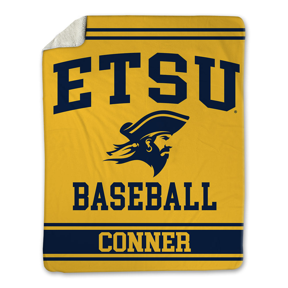East Tennessee State - NCAA Baseball : Nate Conner - Blanket-0