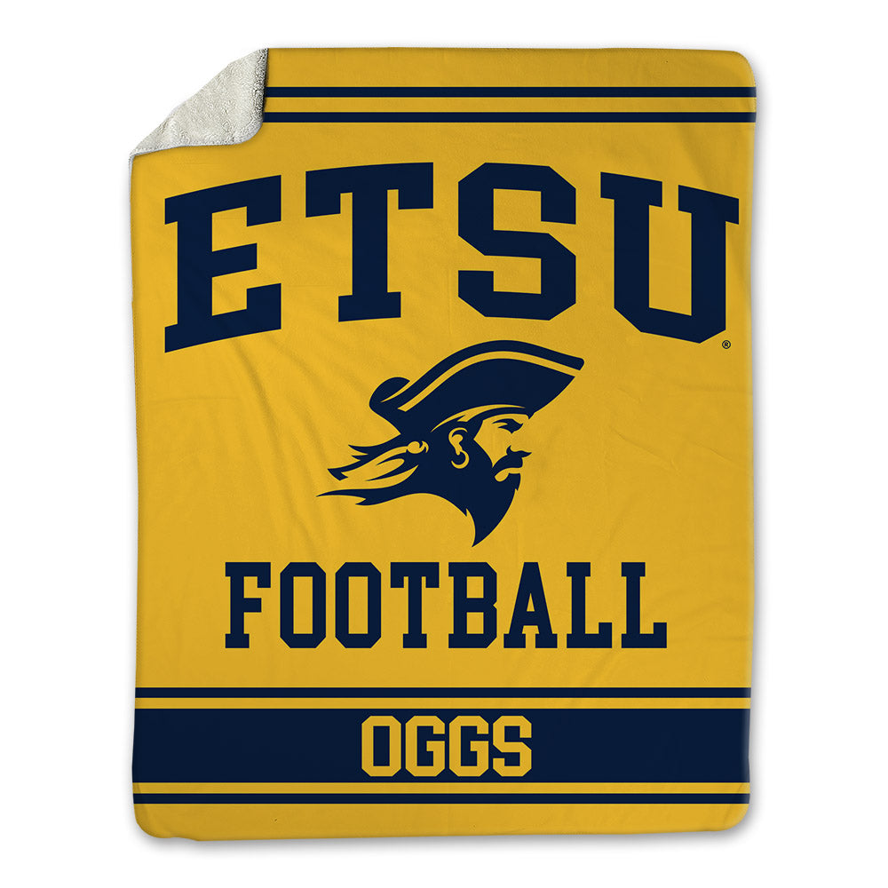 East Tennessee State - NCAA Football : Jivon Oggs - Blanket-0